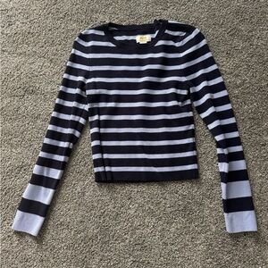 Maeve by Anthropologie Lavendar and navy sweater